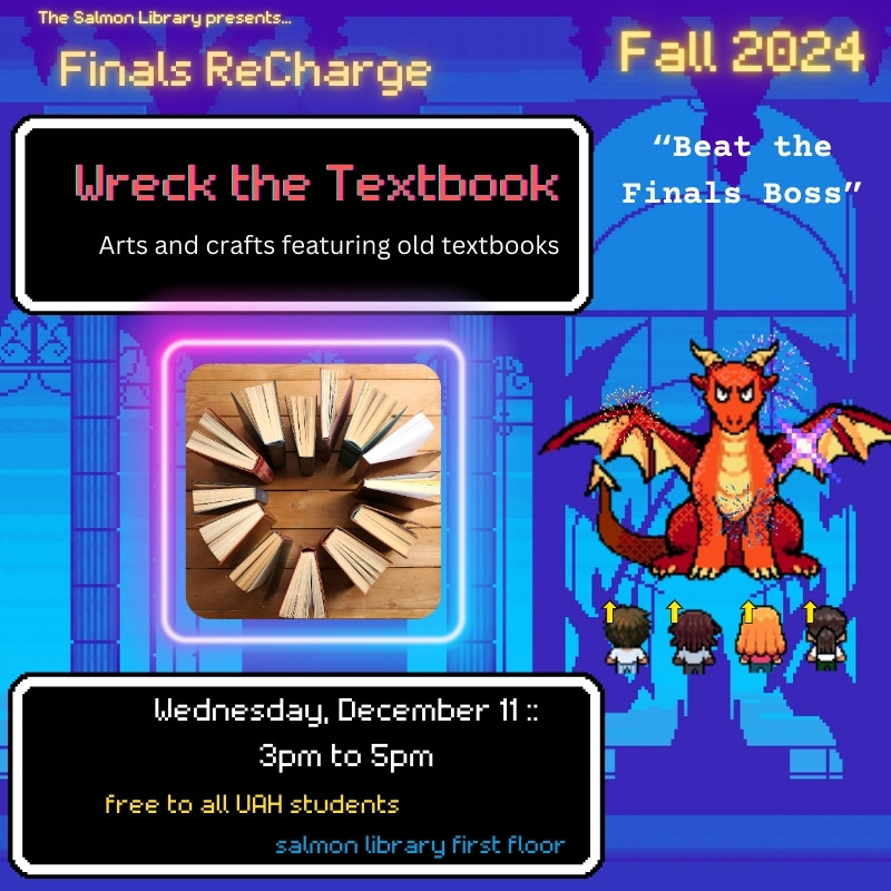 Wreck the Textbook on December 11 from 3pm to 5pm