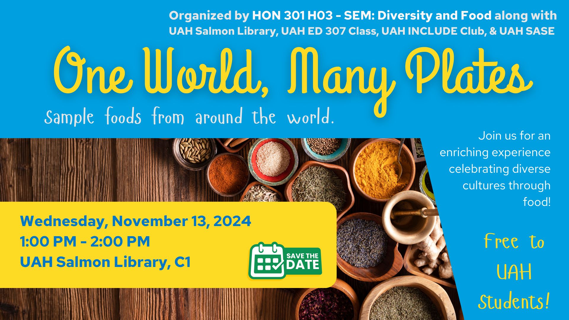 one world many plates 2 slideevent
