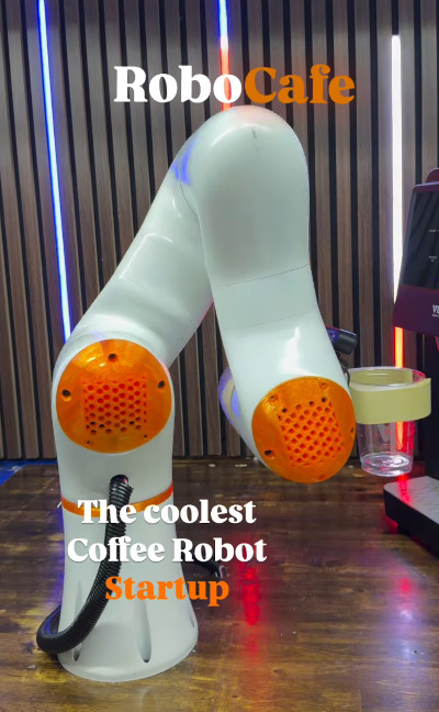 RoboCafe prototype taken from Instagram