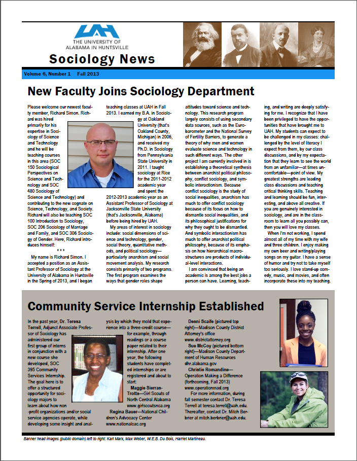 sociology news fall 2013