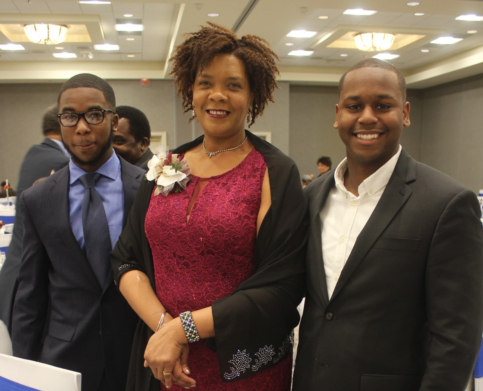 dr. hunter naacp gala with students copy