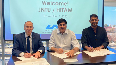 HITAM JNTU and UAH Agreement Signing November 6 2023