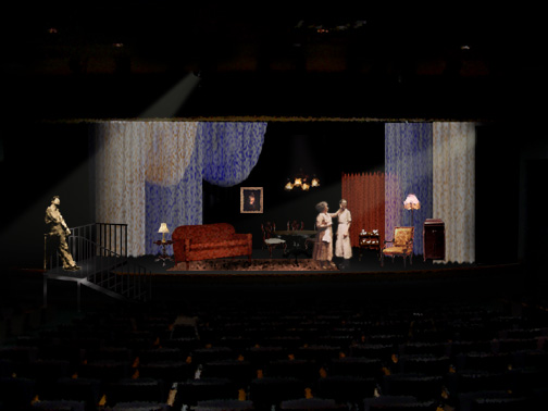 The Glass Menagerie Set Rendering