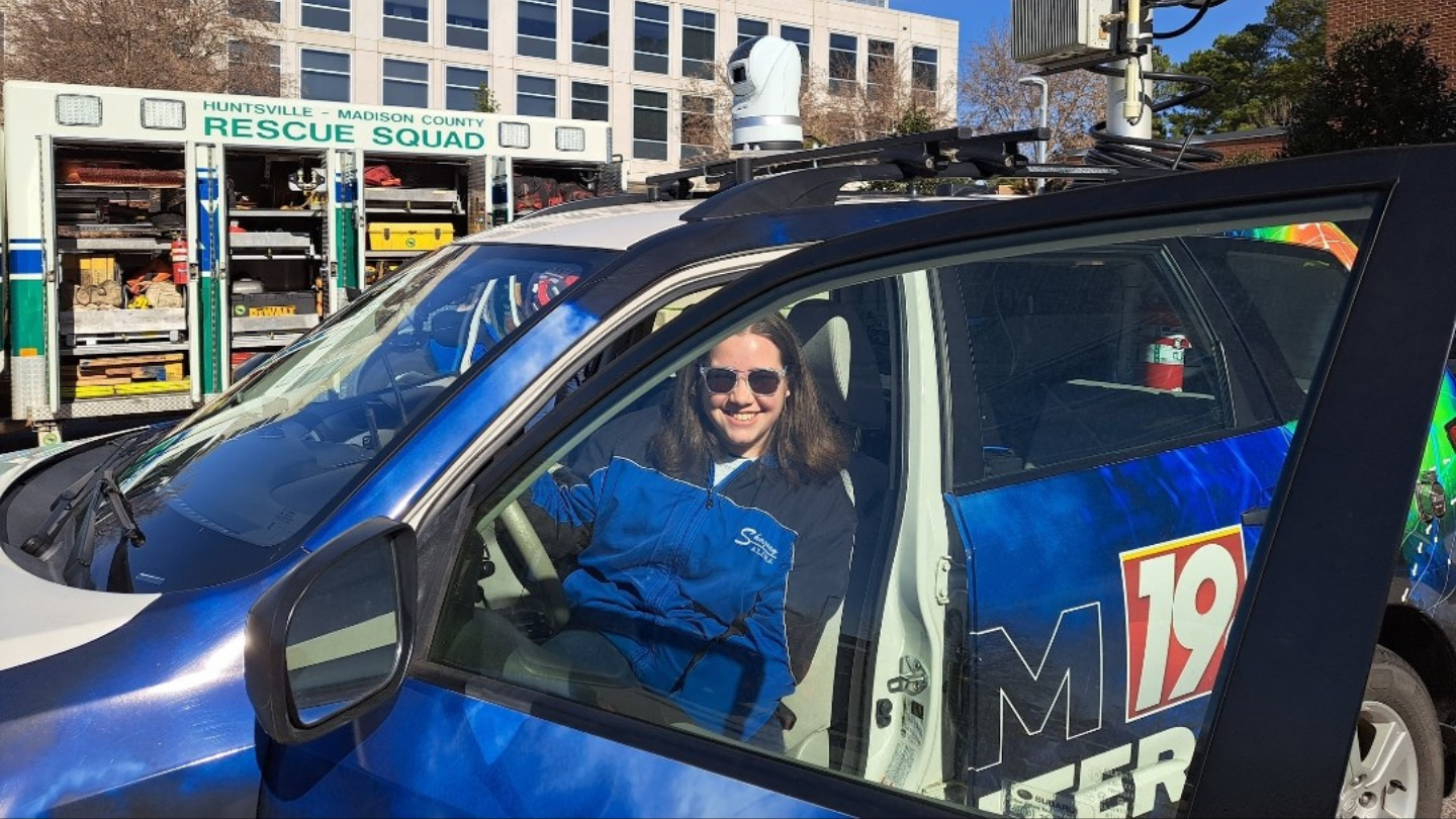 Sarah Calabrese at the 2023 Rocket City Weather Fest