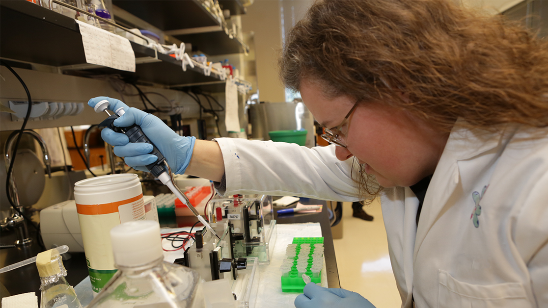 scientist in biology lab