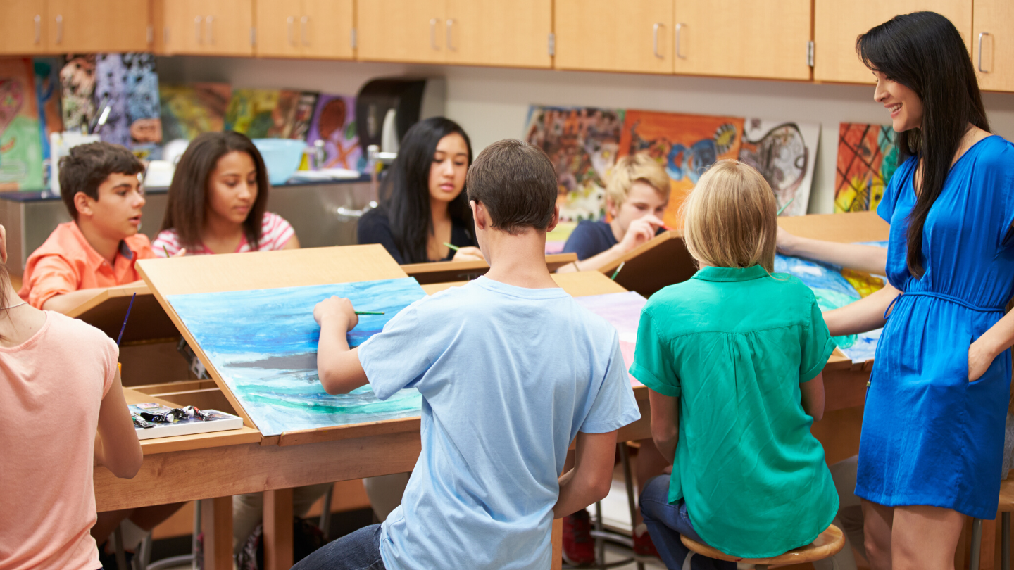 Art Classroom Example Middle School