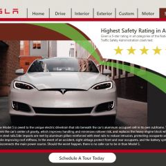 Kalynn Robinson | Tesla Website Design (Mockup Only)