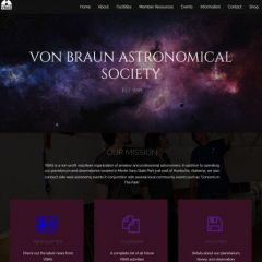 Von Braun Astronomical Society webpage