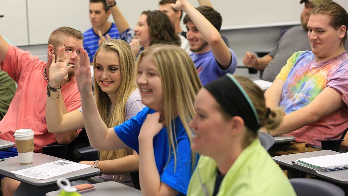 students answer in class