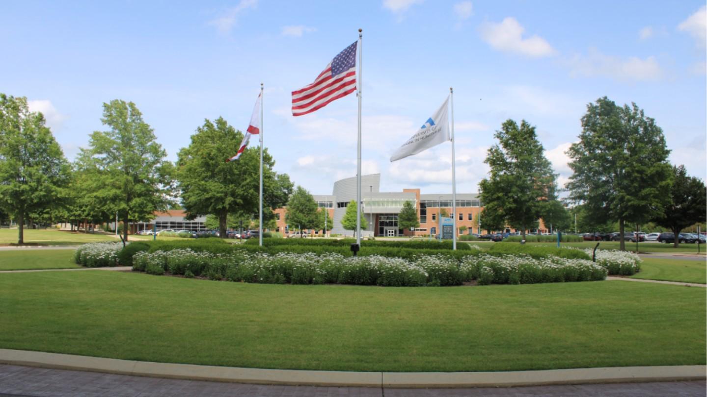UAH flagstaffs and greens