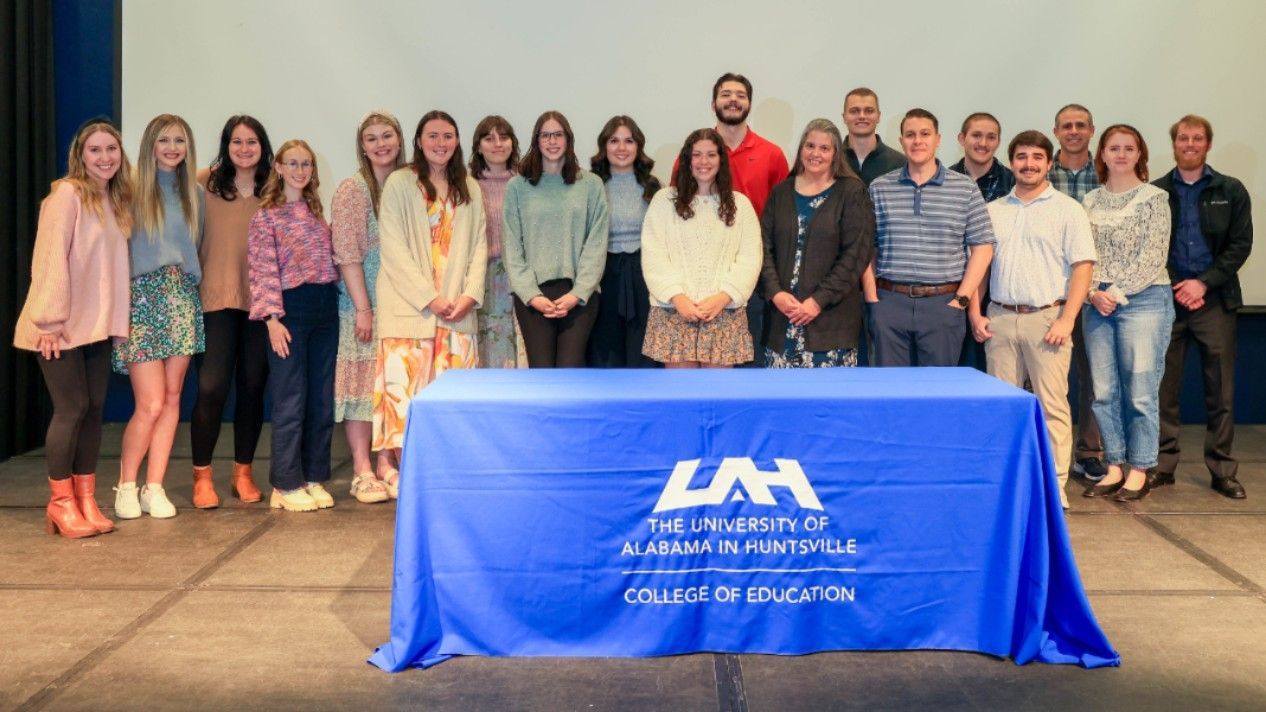 Curriculum and Instruction interns pose for a group photo