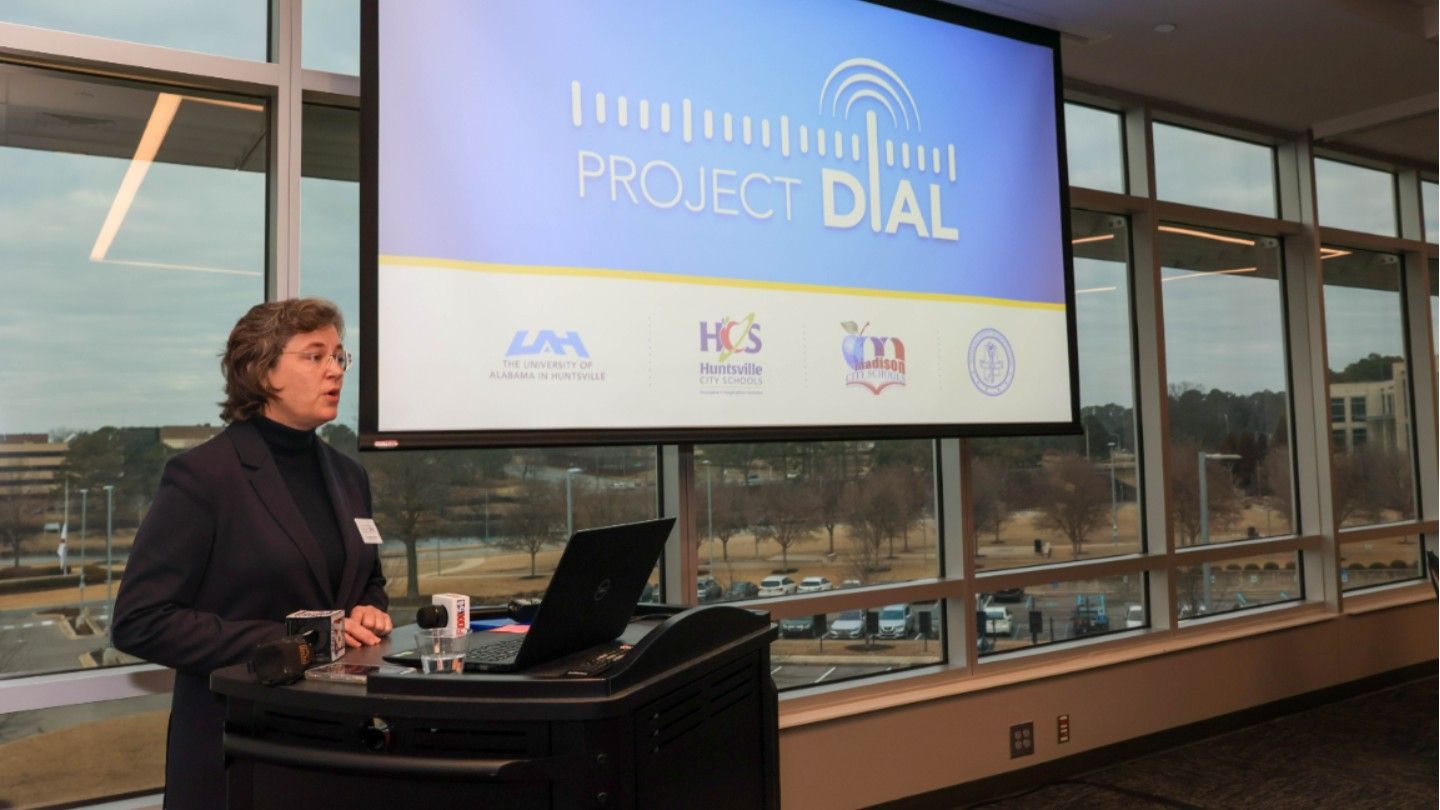 Dr. Andrea Word presenting presentation about Project DIAL