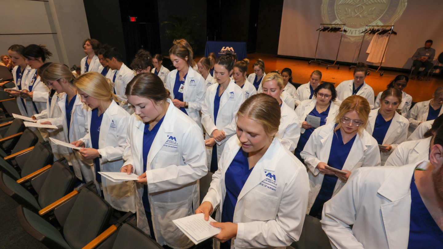 student nurses reading