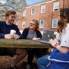 Hanging out outside of Morton Hall - Stephen Fast - Chattanooga, TN - Finance