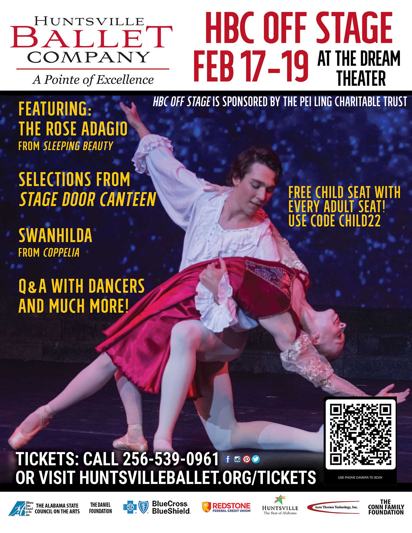Huntsville Ballet Company - Off Stage - 2023 flyer