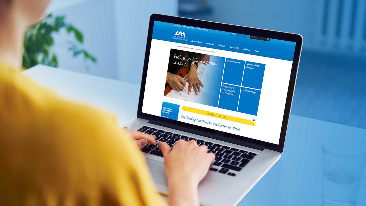UAH Professional Development Website Redesign