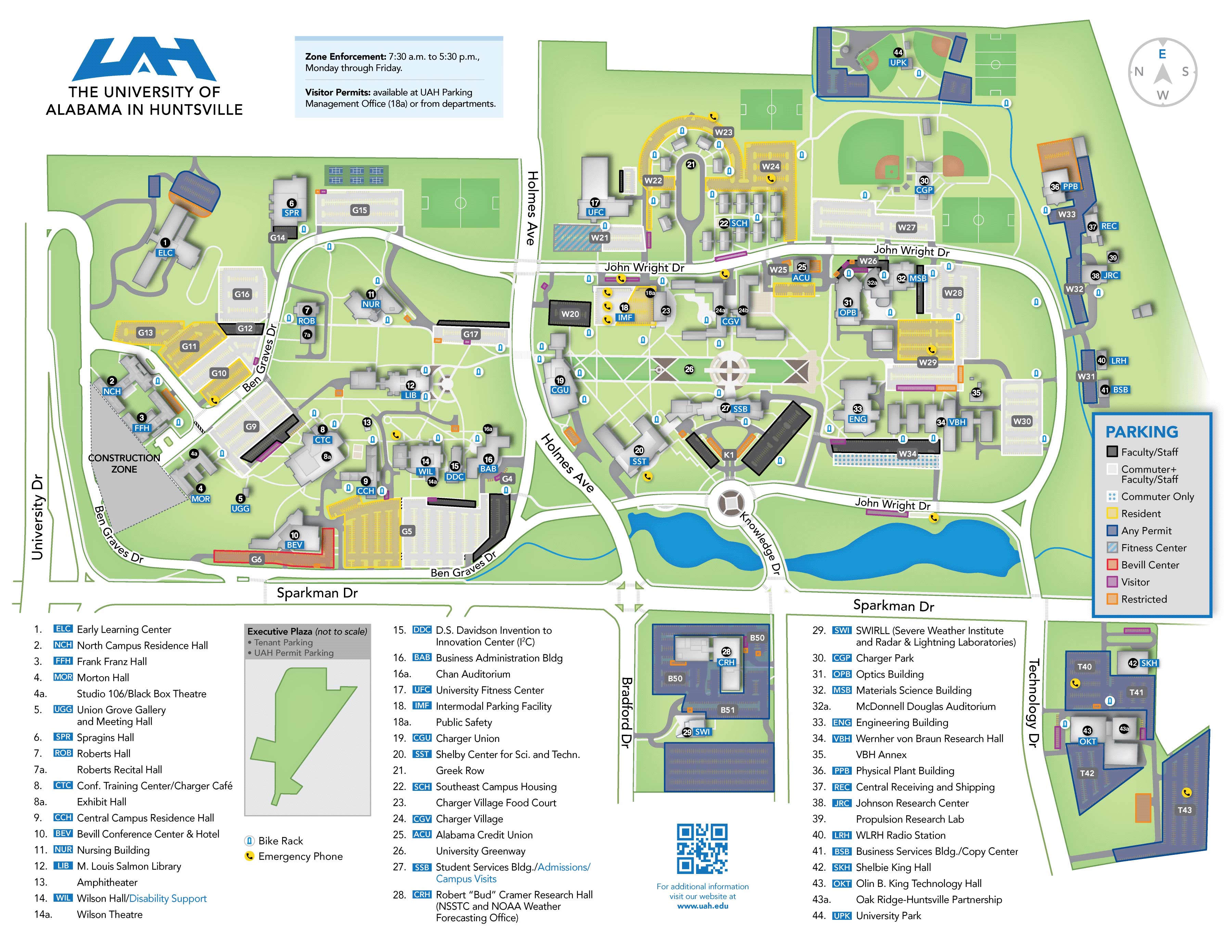 UAH - Announcements - Closure of Lot G-8, Opening of Lot G-16, and Zone ...