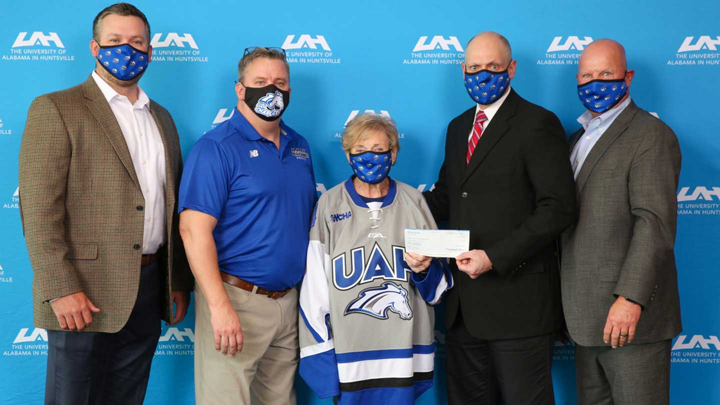 $10,000 gift for UAH Charger hockey program