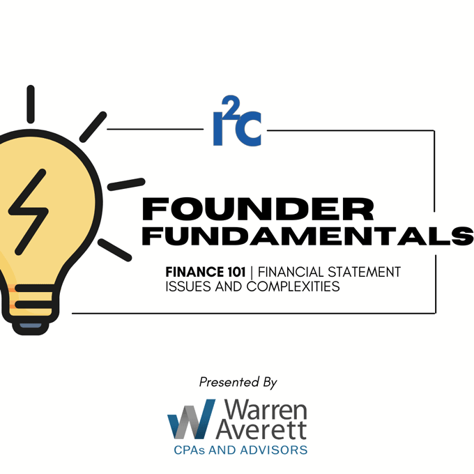 I2C Founder Fundamentals Finance 101 cover art