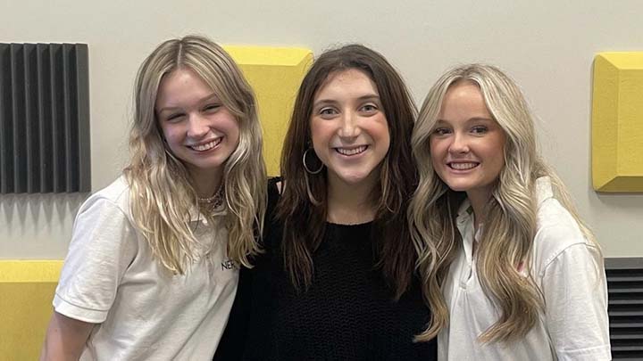 emily king and haley holsonback pictured with gracie davidson