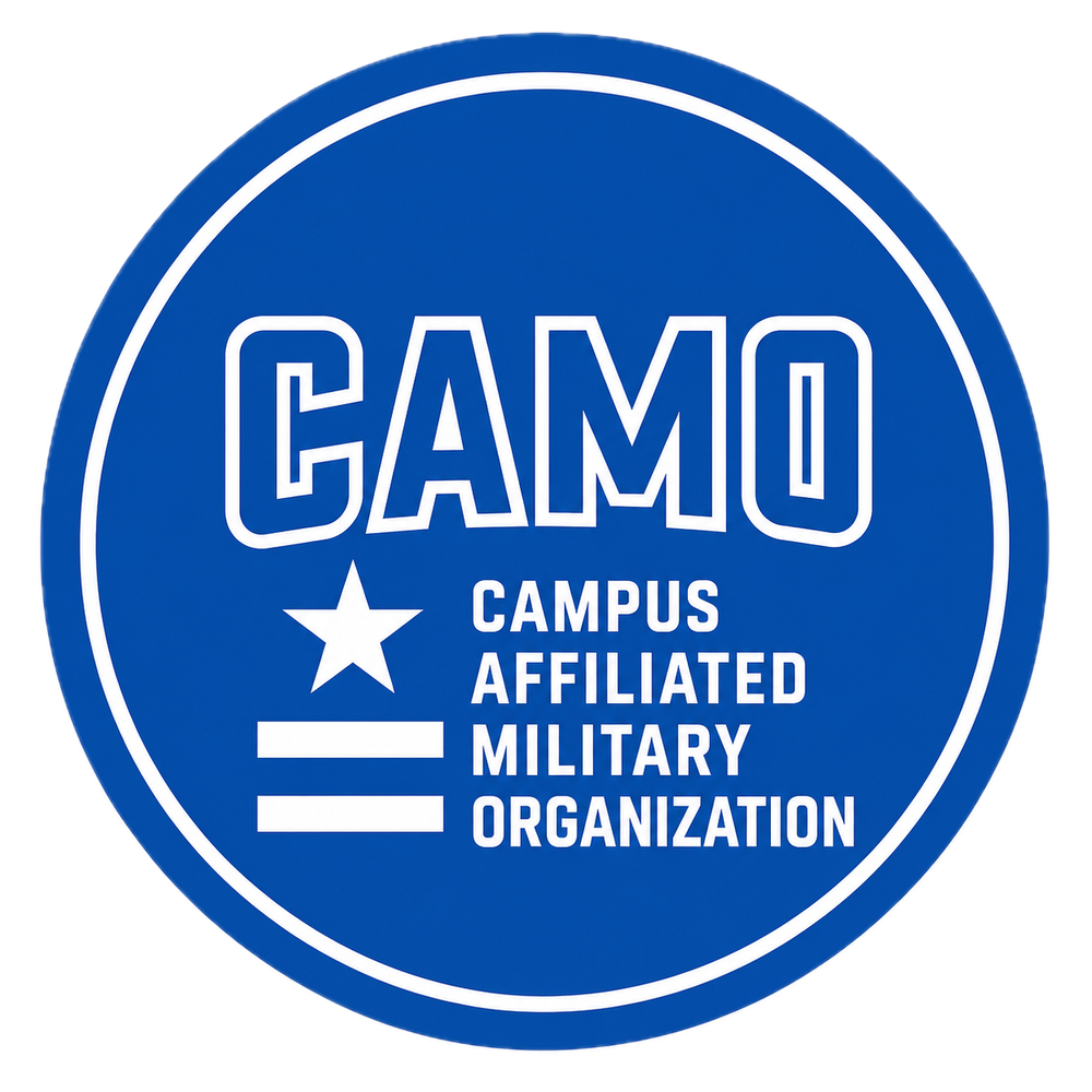 camo logo blue