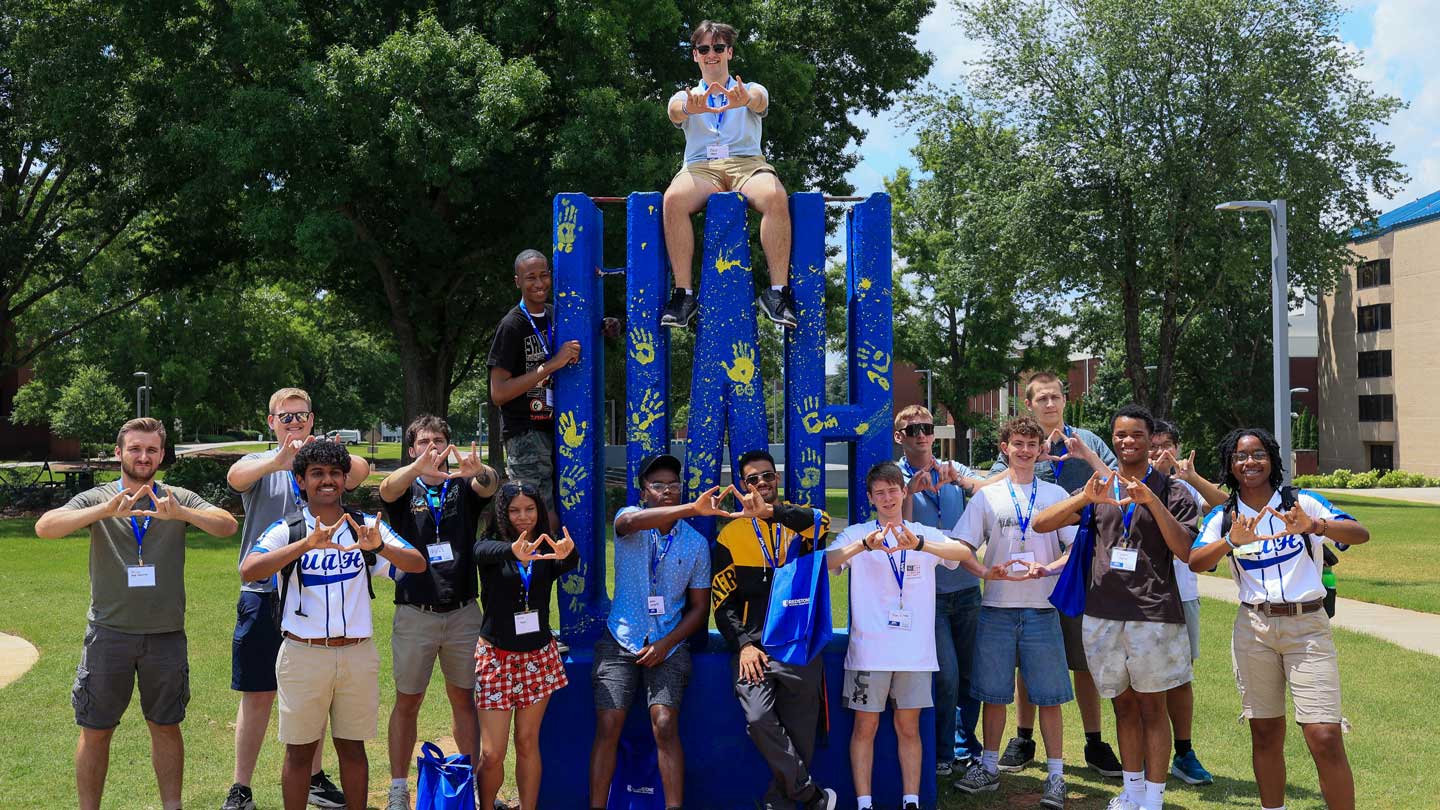 New students smile during Charger Camp orientation sessions during the summer of 2026.