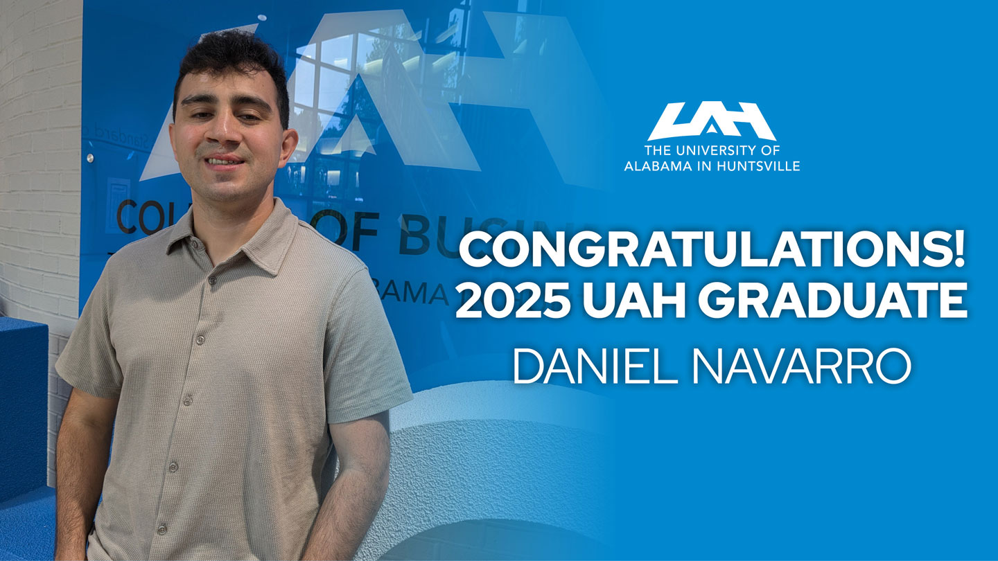 2025 UAH graduate Daniel Navarro.