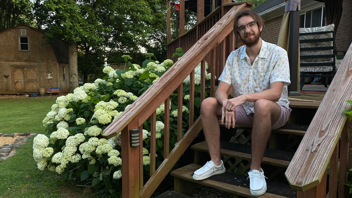 David Harris, a senior majoring in foreign language and international trade at The University of Alabama in Huntsville.