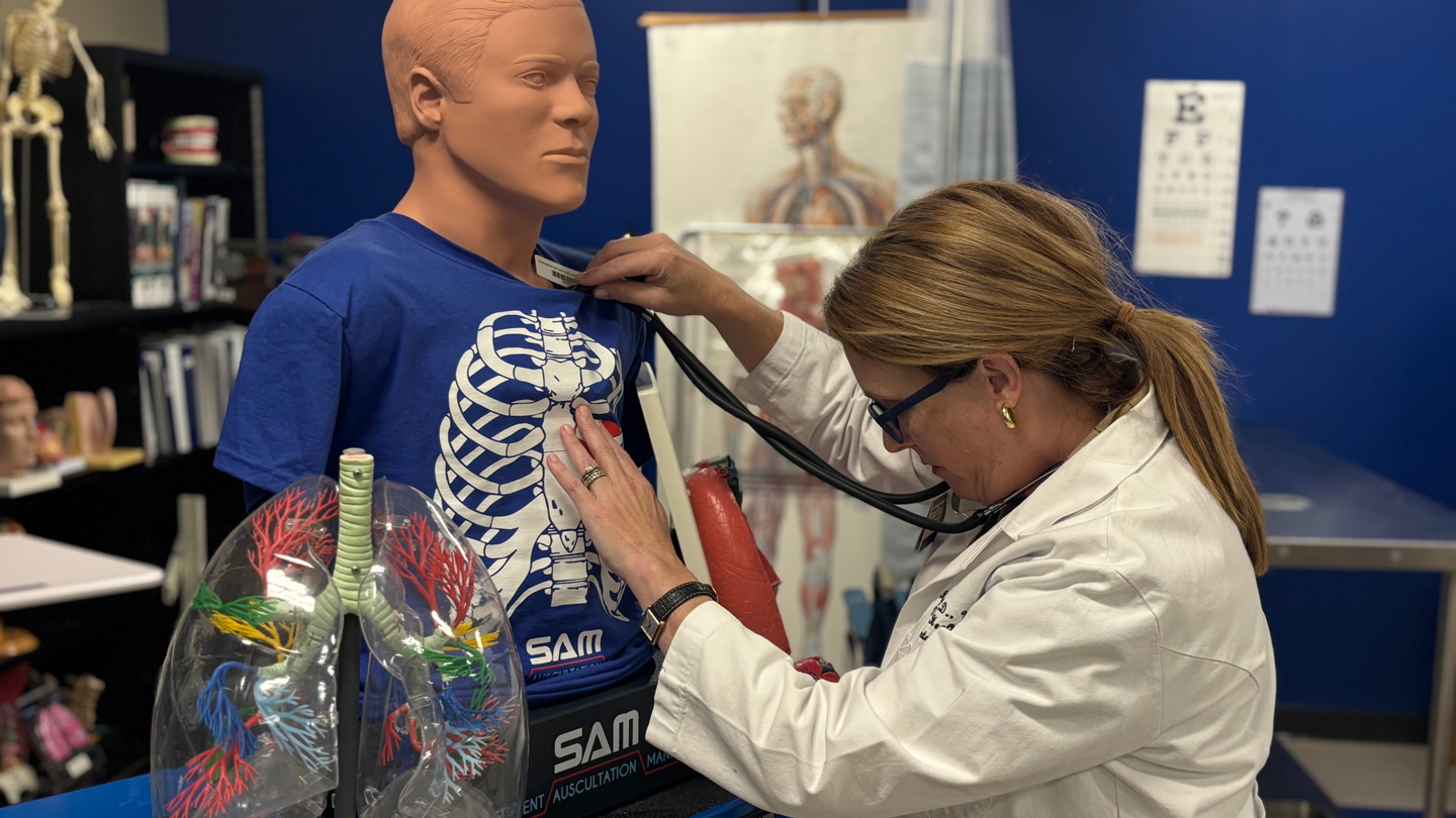 Dr. Haley Hoy, a Certified Registered Nurse Practitioner professor in the College of Nursing at The University of Alabama in Huntsville