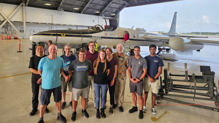 UAH staff and students and members from NASA Marshall Space Flight Center