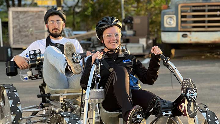 HERCules rover crew (L-R), Chrys Arreola Padilla and Annika Nittmo.