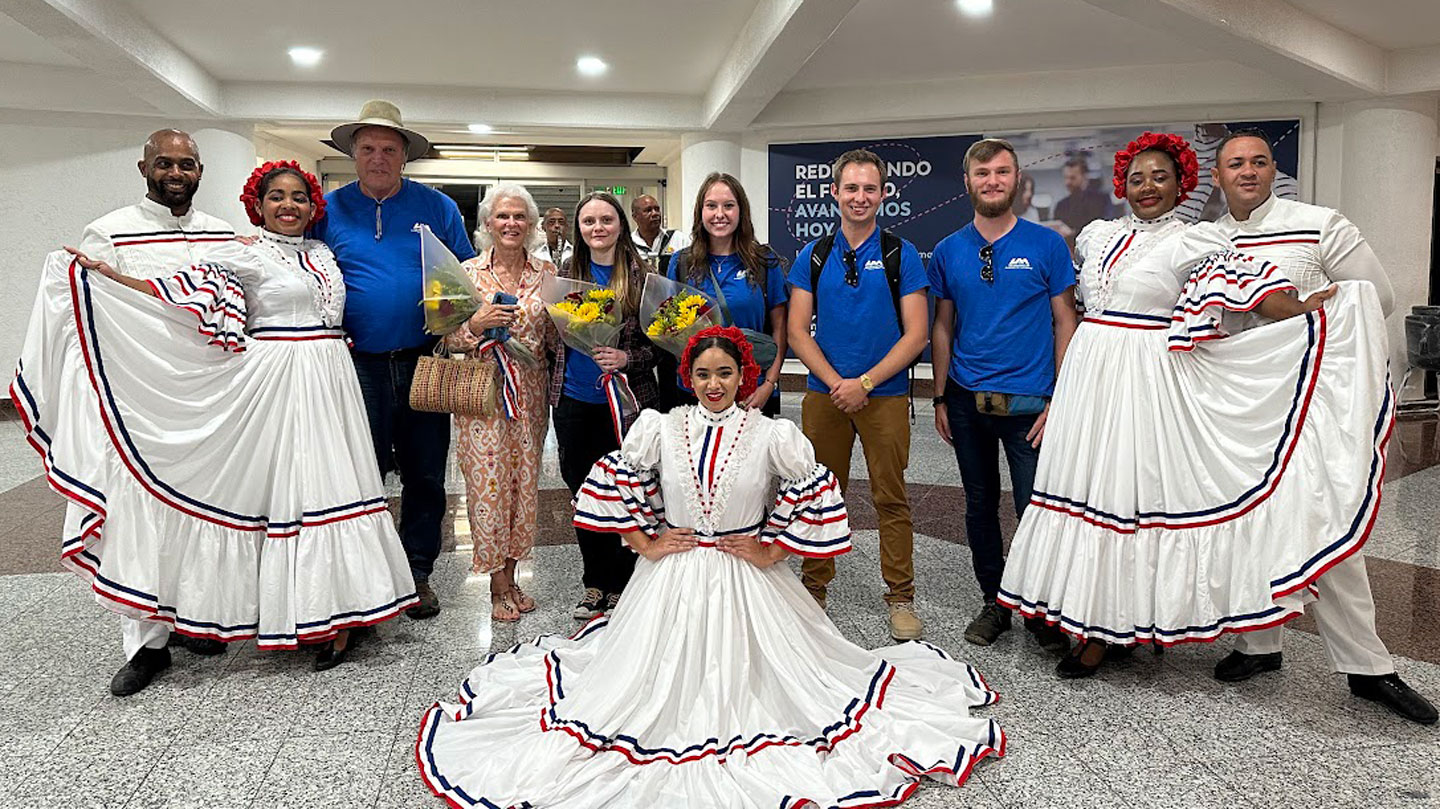 UAH rover team THESEUS is greeted by INTEC delegation at the airport in Santo Domingo, Dominican Republic.