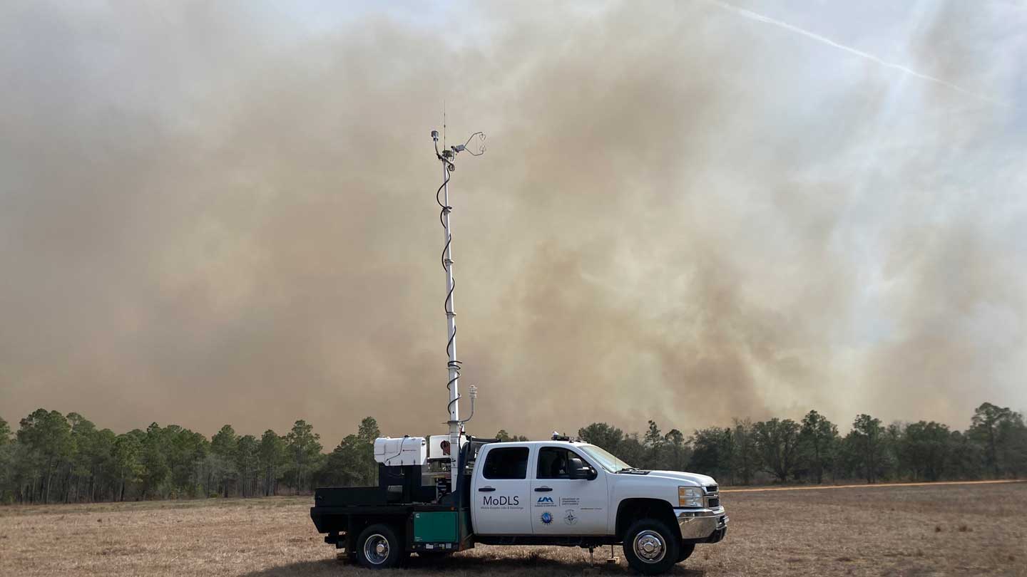 UAH Mobile Doppler Lidar and Sounding System Sensors provide critical insights into how soil moisture influences fire dynamics.