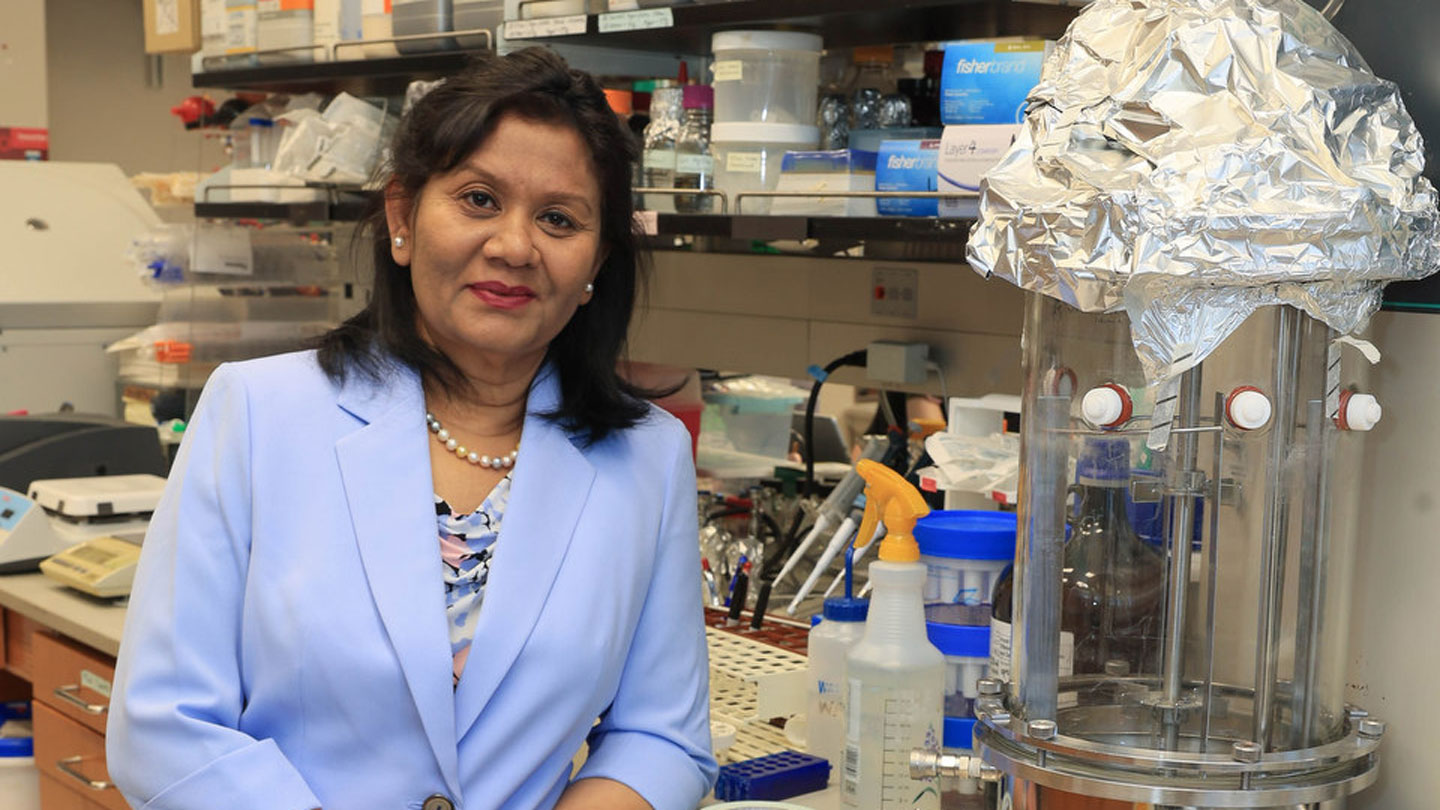 Dr. Keka Biswas, a lecturer in the UAH Department of Biological Sciences.