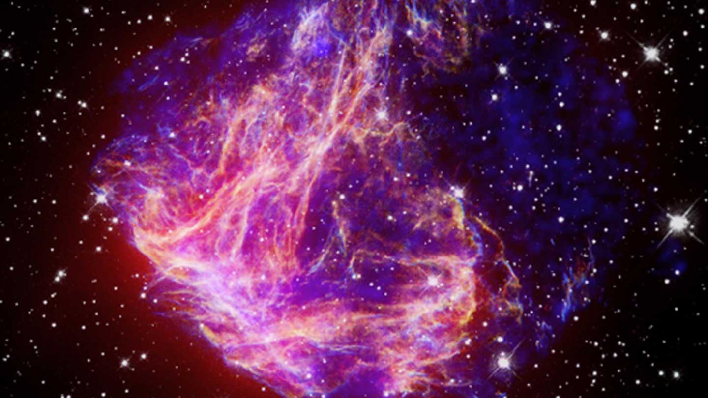 Large Magellanic Cloud, a dwarf satellite galaxy orbiting the Milky Way.