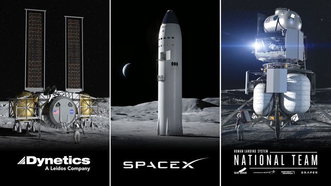 Dynetics and SpaceX's Starship to develop new moon landers for astronauts for the agency's Artemis lunar program