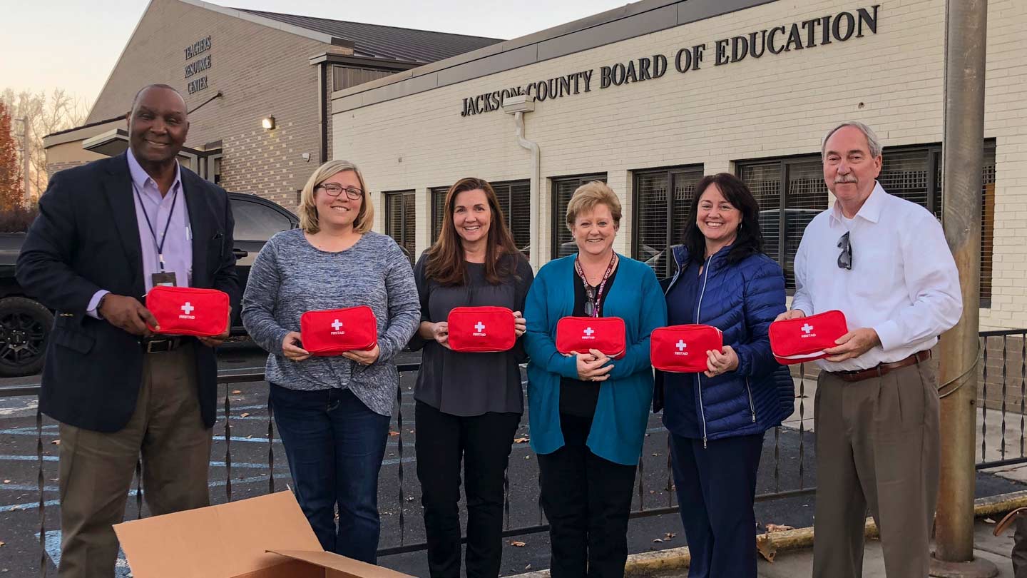 Dr. Gary Speers, Ishella Fogle, Dr. Kimberly Budisalich, Pam Vernon, Dr. Lori Lioce and Norven Goddard