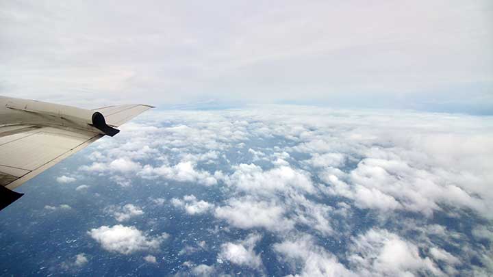 aeriel view of clouds