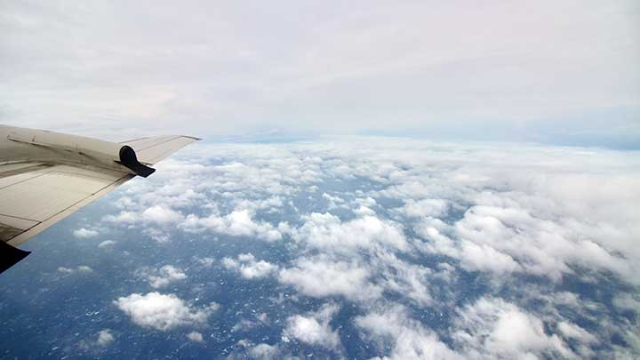 aeriel view of clouds