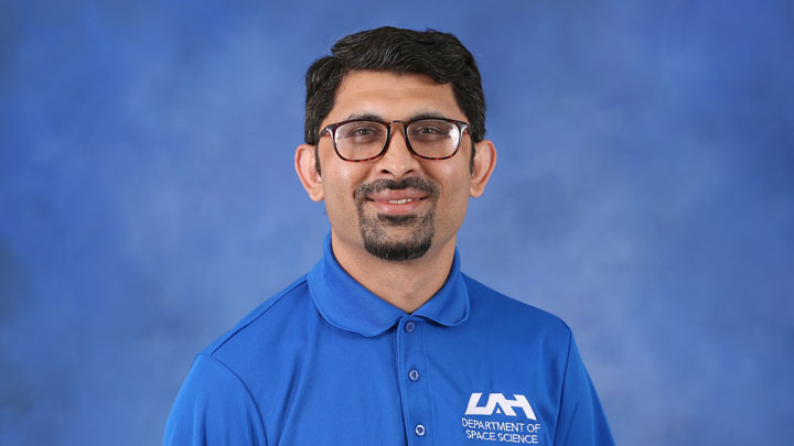 Syed Ayaz, a graduate research assistant in the Center for Space Plasma and Aeronomic Research