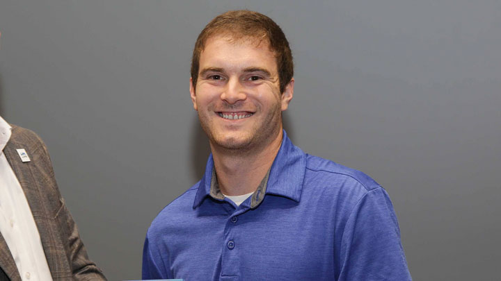 UAH alumnus Taylor Reed, chief operating officer of Shower Up, a nonprofit organization that serves homeless residents, helped transport shower and laundry services to Asheville, N.C.
