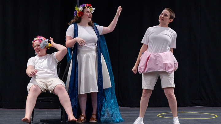 3 actors in A Midsummer Night’s Dream