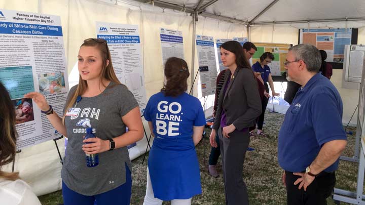 Undergraduate research at UAH to be displayed at Alabama's Higher Education Day on Feb. 22