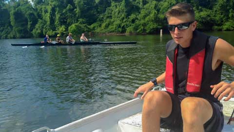 UAH Rowing Club benefits from heart, hard work of alumnus coach ?>