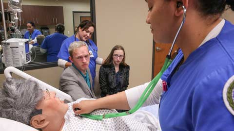 Nursing–theatre collaboration brings real emotion to end-of-life simulations at UAH