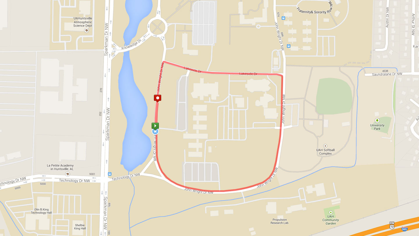 Independence Mile course map