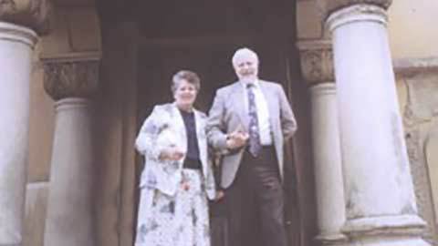 Dr. McCollum and wife Barbara McCollum, Bucharest.