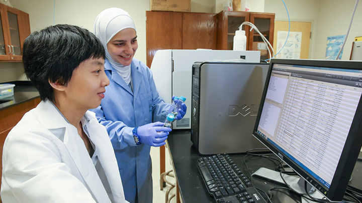 Students in a lab