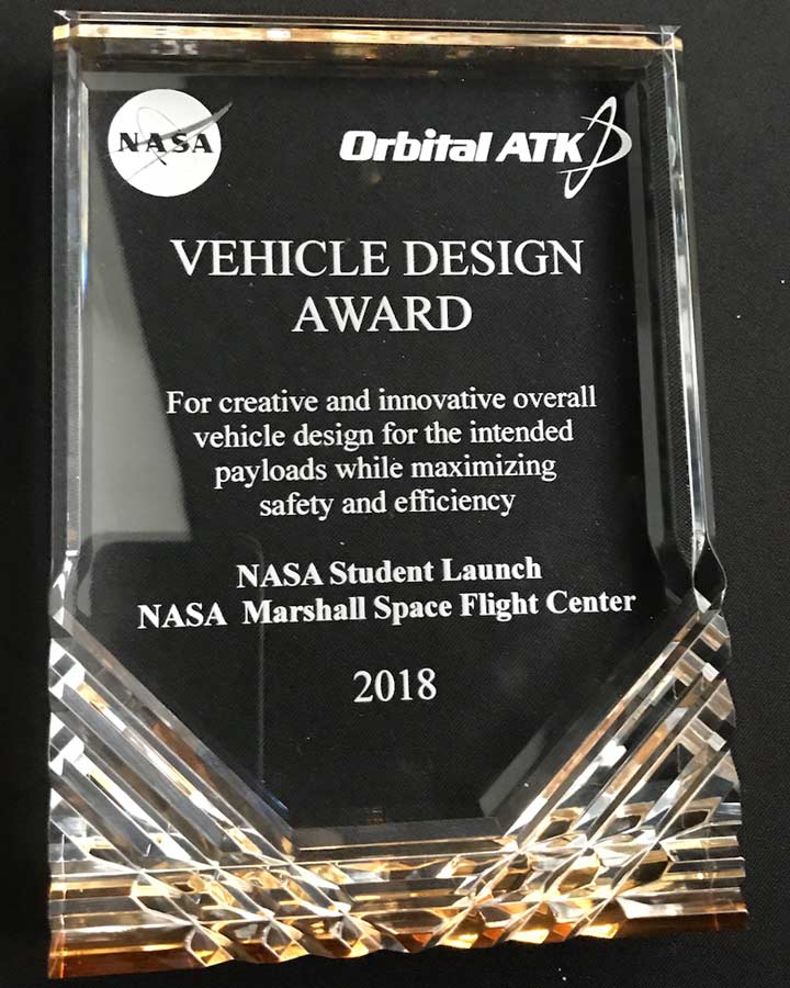 charger rocket works team award