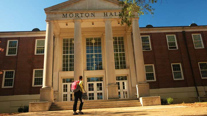 Entrance to Morton Hall. ?>